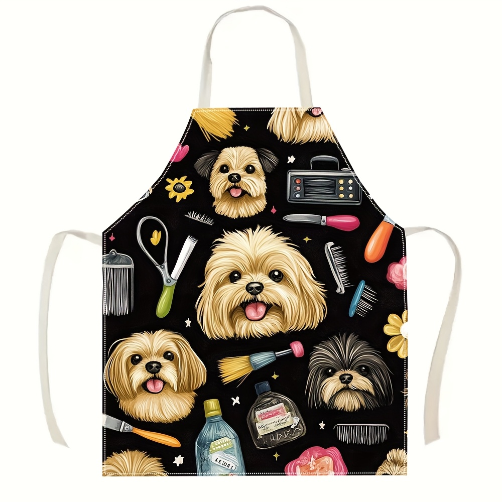 Kitchen Baking Background - 1 szt. Zabawny fartuch dla groomera