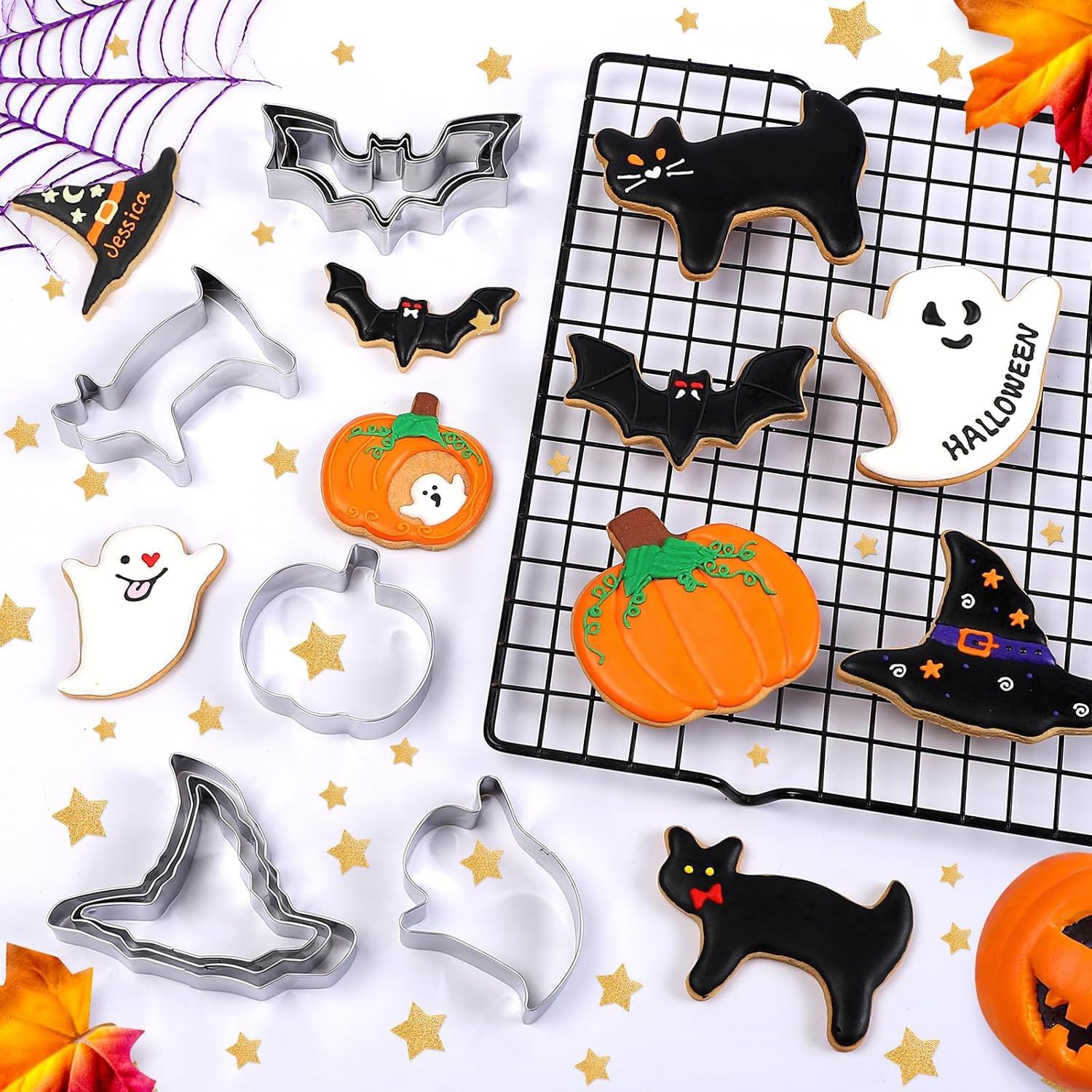 Kitchen Witch Baking - Forma do ciastek na Halloween, 3-częściowa,