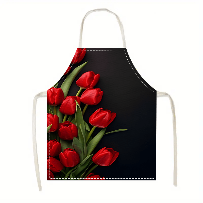 Kitchen Baking Background - 1 szt. Czerwony Tulipan Kwiat Czerwony
