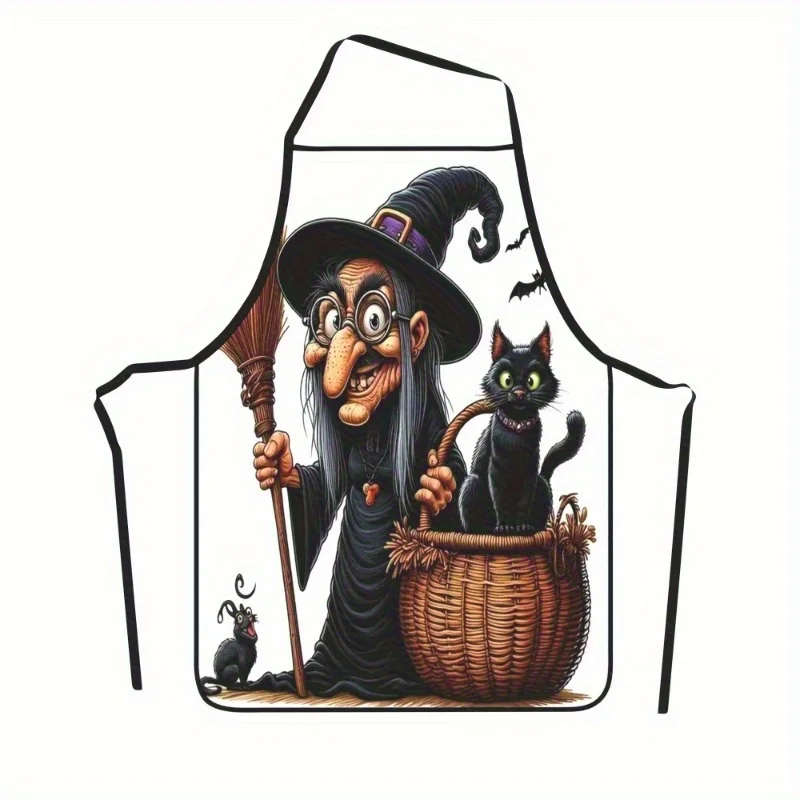 Kitchen Witch Baking - Fartuch kuchenny z motywem czarownicy i