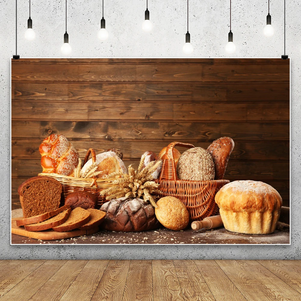 Kitchen Baking Background - Tło fotograficzne z drewnianych desek, pieczenie