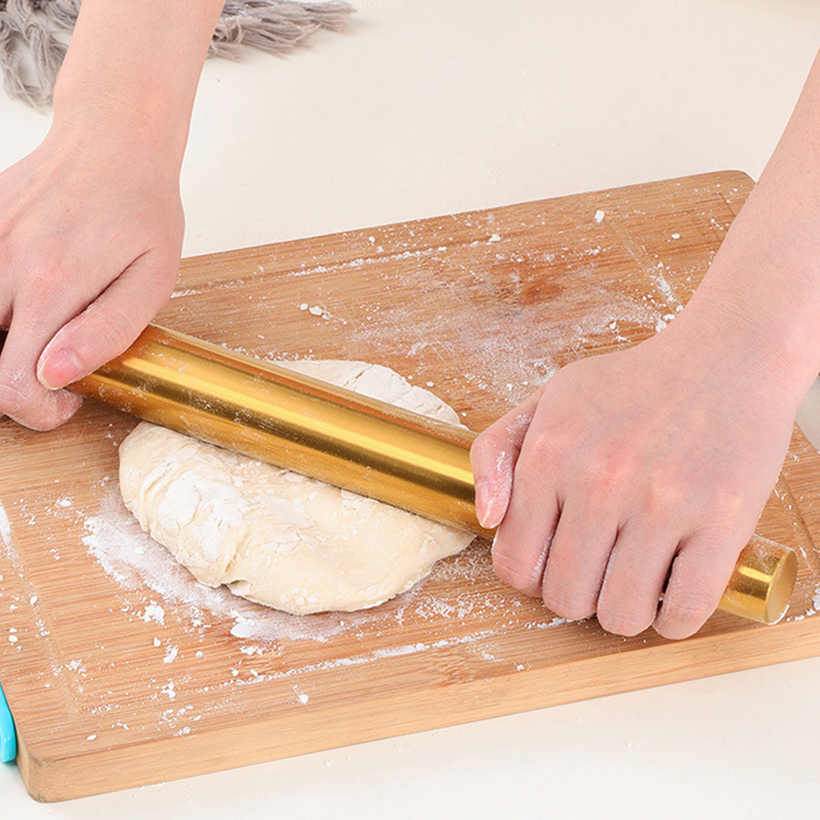 Kitchen Roller Baking - Złoty wałek do ciasta, narzędzie do