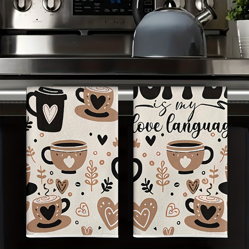 Baking Kitchen Set - 2 sztuki brązowych ściereczek kuchennych w