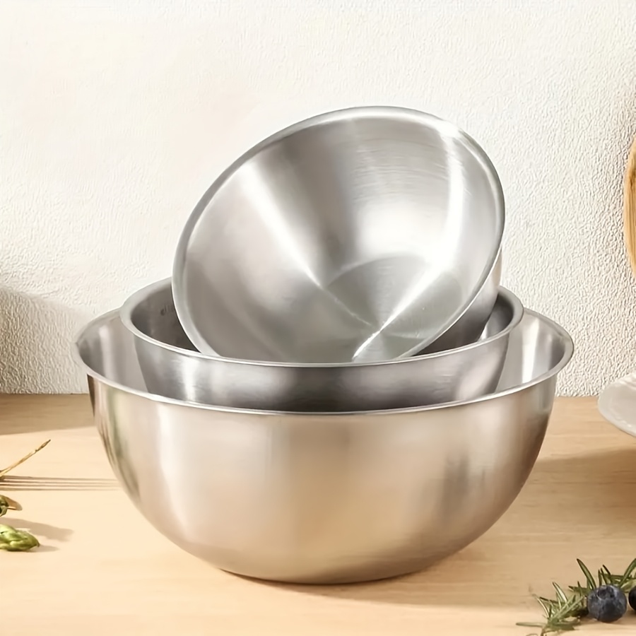 Baking Kitchen Set - 3-częściowy zestaw misek ze stali nierdzewnej