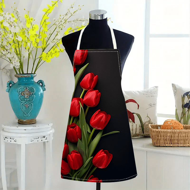 1 szt. Czerwony Tulipan Kwiat  – Kitchen Baking Background recenzja i cena