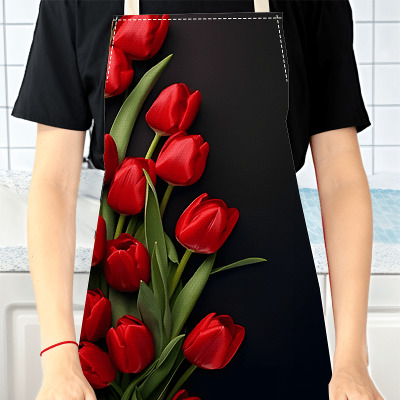 1 szt. Czerwony Tulipan Kwiat  – Kitchen Baking Background recenzja i cena