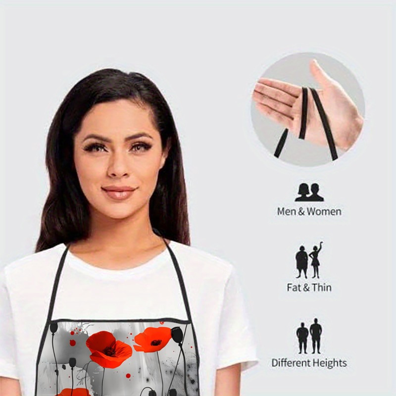 1 szt. Czerwone maki Kwiatowy  – Kitchen Baking Background recenzja i cena